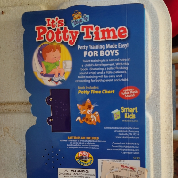 IT'S POTTY TIME. HARD BACK BOOK FOR BOYS LEARNING. - Picture 2 of 2